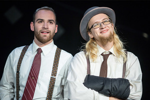 Students perform in Luther's production of "Chicago" in 2019.