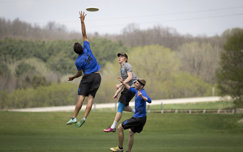 A great catch made by a Luther ultimate player