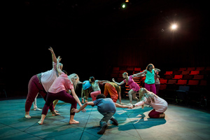 Students perform in Luther's 2018 dance production "Soil Turning."