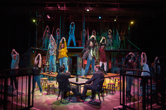 Luther students perform in "Rent".