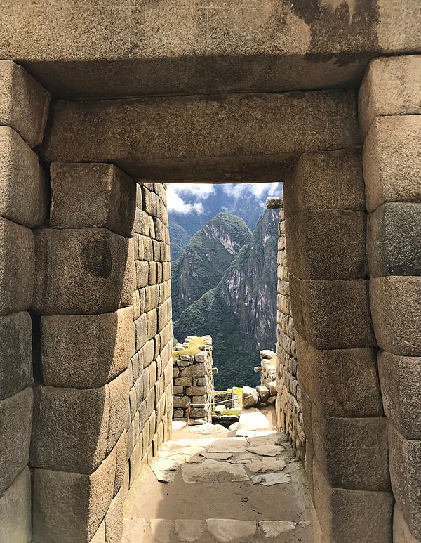 A passageway in Machu Picchu