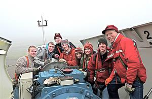 The Green Germany group traveled to Bohnstedt, a town with a solar field, wind turbines and a biogas plant. They also had the opportunity to climb to the top of a wind turbine and learn more about how they work.