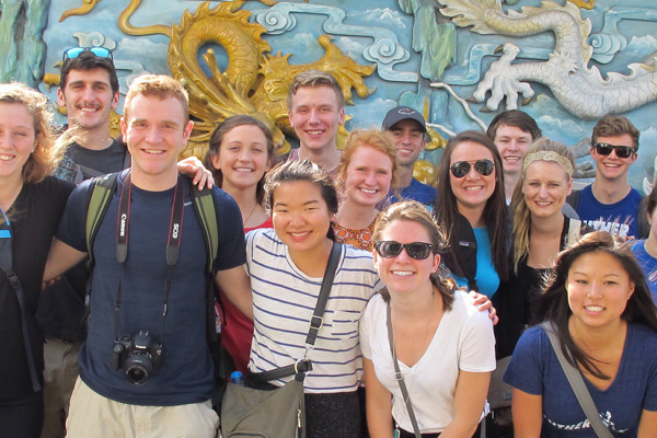 Students study abroad in Vietnam during J-term 2016.