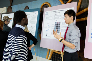 Students present their research at the Environmental Studies Poster Session.