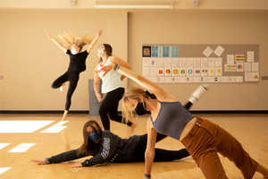 Students in a Movement Fundamentals class in 2020.