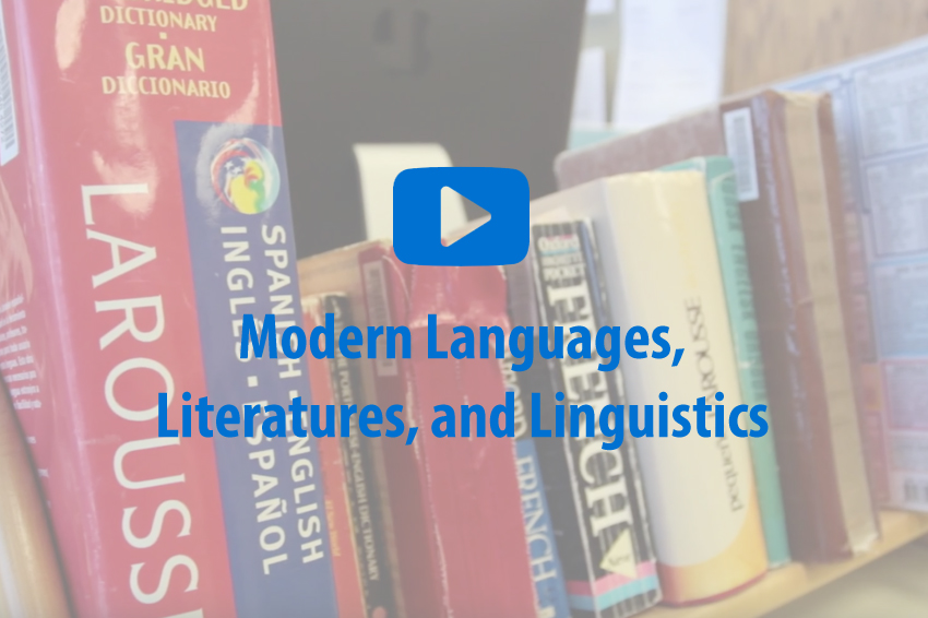 Modern Languages, Literatures, and Linguistics