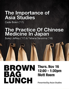 Brown Bag Lunch Discussion November 16, 2017