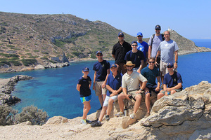 Luther students working with archaeologists and oceanographers from the U.S. and Turkey near the ancient site of Knidos in the southeast Aegean Sea.