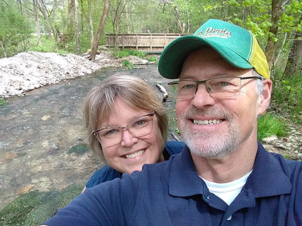 Steve Hopkins t'84 believes that knowing a stream’s name can make people care more about it. 