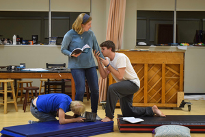 Students rehearse for the fall 2018 production of "A Midsummer Night's Dream."