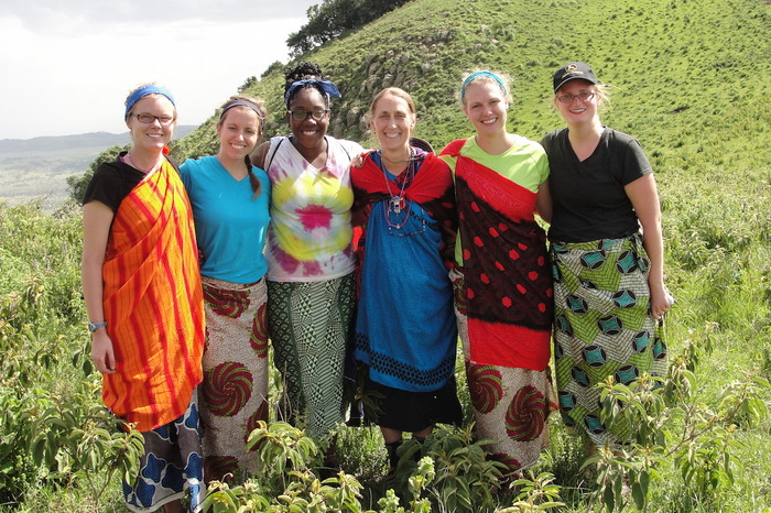 Luther students on J-Term in Tanzania with Professor Lori Stanley.