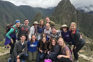 A group at Machu Picchu.