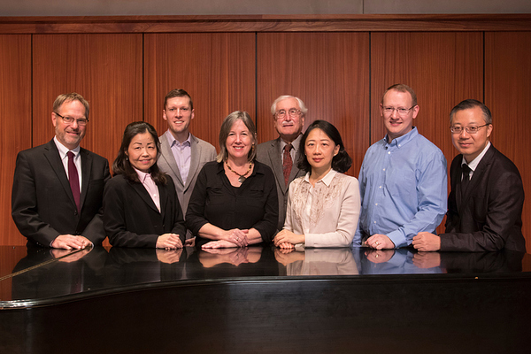 The Luther College keyboard faculty in 2019.
