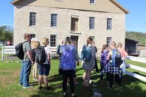 History students on a course trip to the Vesterheim Norwegian-American Museum.