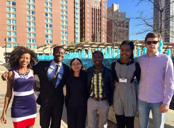 Luther college entrepreneurship club members at the 2015 CEO conference in Kansas city